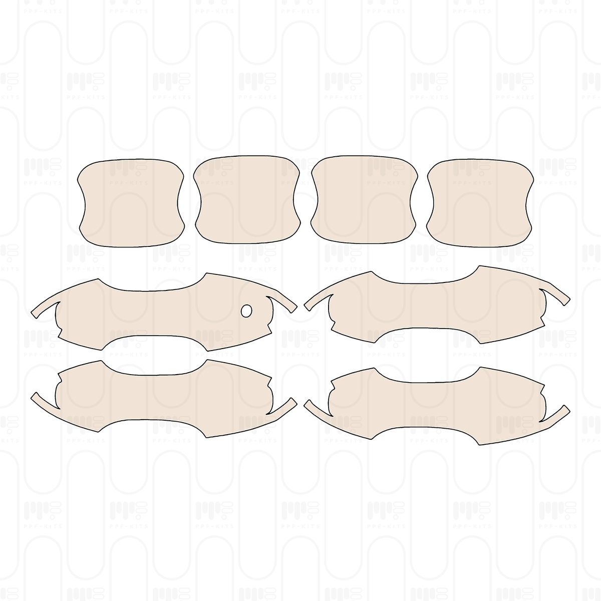 Door Handle+Door Handle Insert for Left Hand Drive
