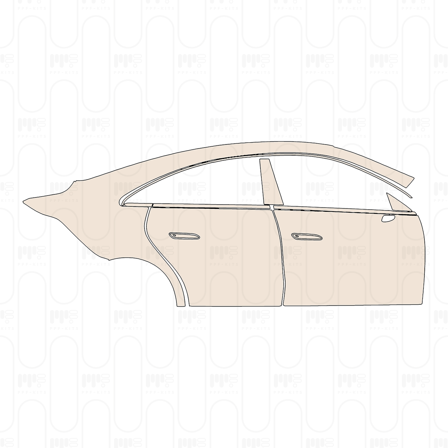 (right) Door+Side Skirt+Rear Fender