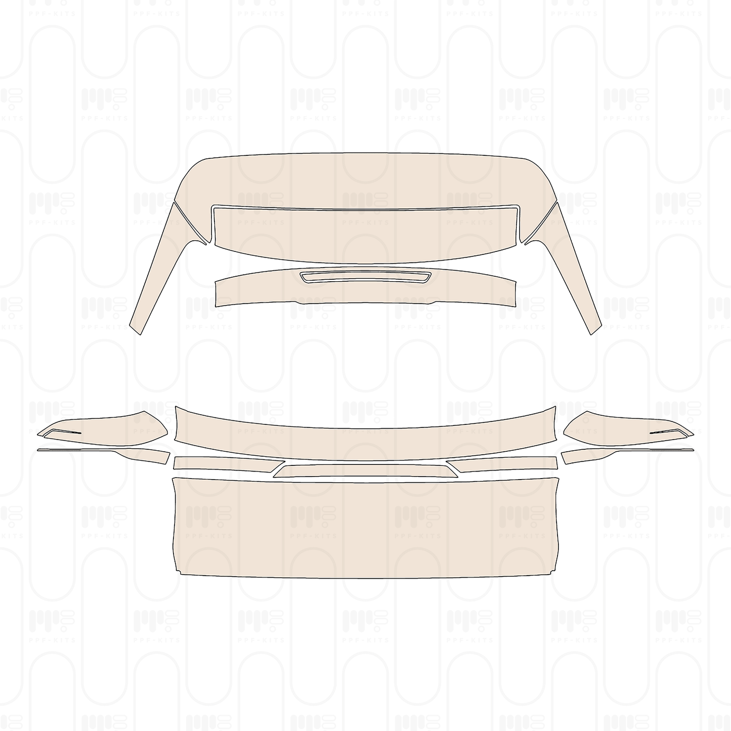 Trunk Lid without Emblem
