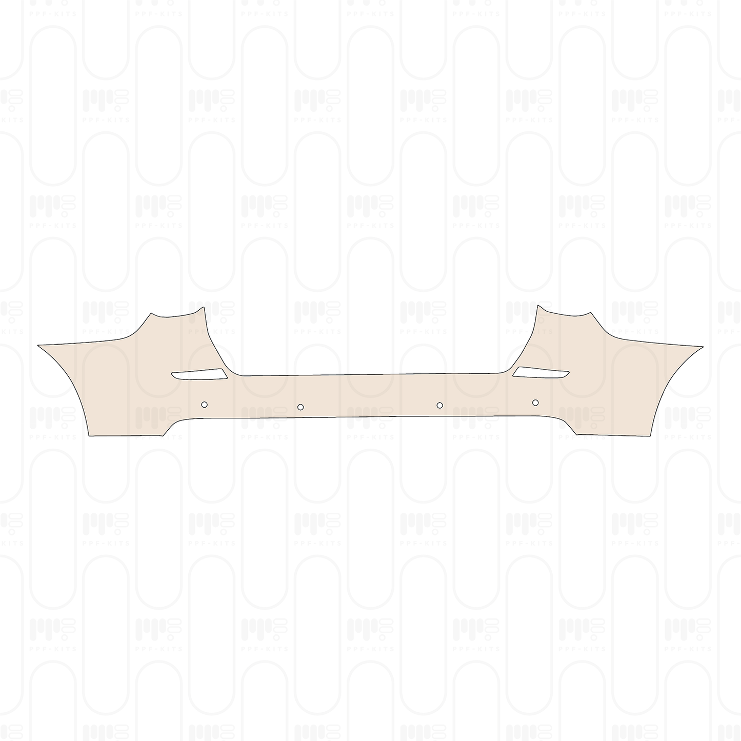Pre-cut PPF pattern: Rear Bumper - MG