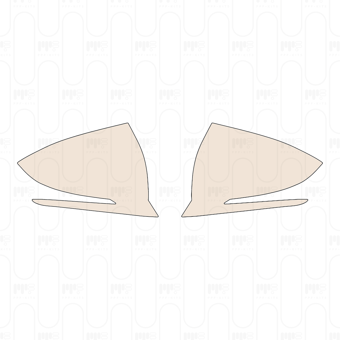 Pre-cut PPF pattern: Mirror - Hyundai