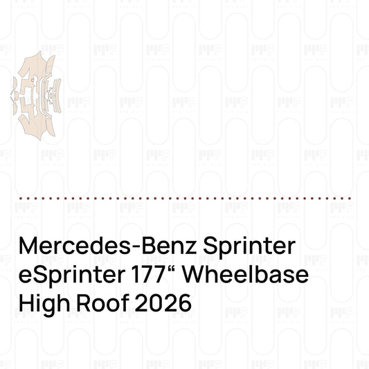 Mercedes-Benz Sprinter eSprinter 177" Wheelbase High Roof 2026 - Pre-Cut PPF