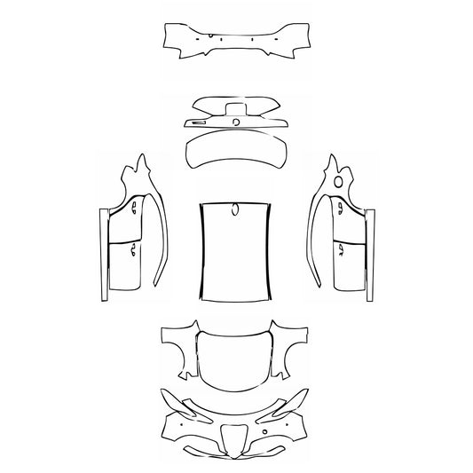 Pre-Cut PPF Alfa Romeo Giulia Base 2018 - PPF-Kits