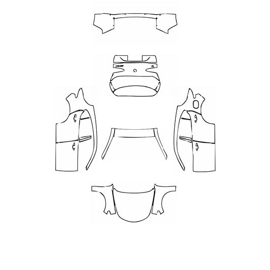 Pre-Cut PPF Alfa Romeo Stelvio Base 2018 - PPF-Kits