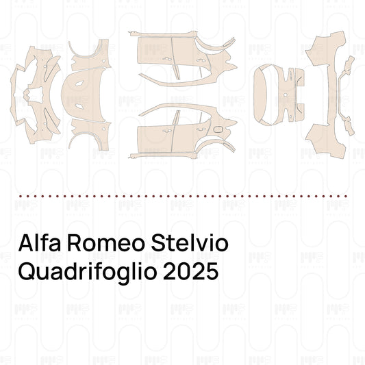 Vorgeschnittene PPF-Lackschutzfolie Alfa Romeo Stelvio Quadrifoglio 2025