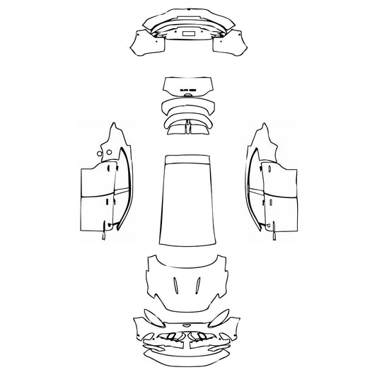 Pre-Cut PPF Aston Martin DBX V8 2020 - PPF-Kits