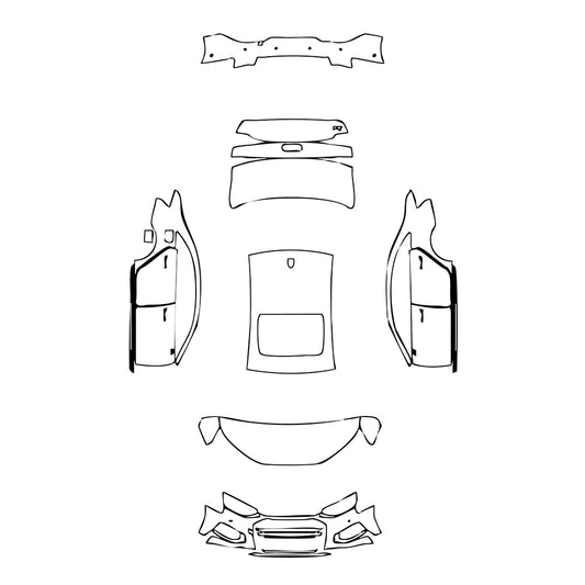 Pre-Cut PPF Audi A4 A4 Saloon Sedan Base 2024 - PPF-Kits