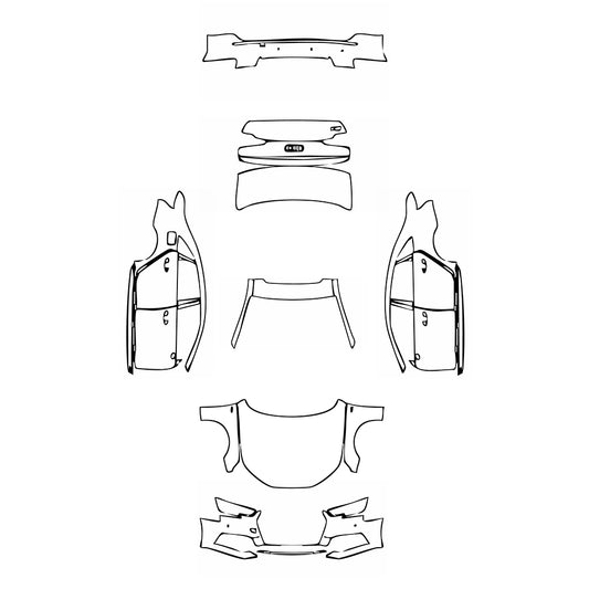 Pre-Cut PPF Audi A4 S4 Saloon Sedan 2017 - PPF-Kits
