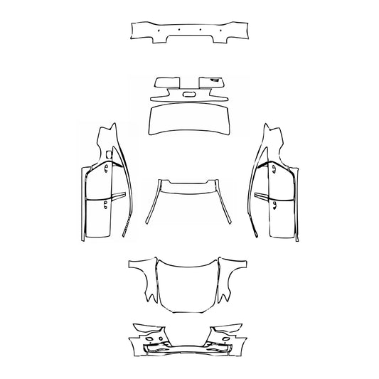 Pre-Cut PPF Audi A6 A6L Base 2018 - PPF-Kits