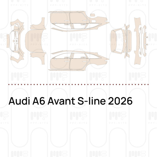 Vorgeschnittene PPF-Lackschutzfolie Audi A6 Avant S-line 2026