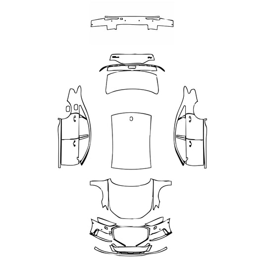 Pre-Cut PPF Audi A8 A8 (Standard Wheelbase) S-Line 2021 - PPF-Kits
