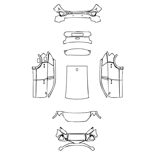 Pre-Cut PPF Audi Q2 Q2 SQ2 2024 - PPF-Kits
