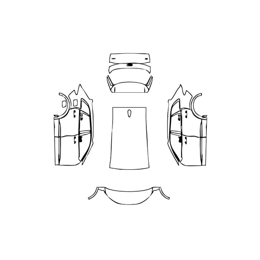 Passgenaue Lackschutzfolien PPF Audi Q5 Standard Wheelbase Base 2025