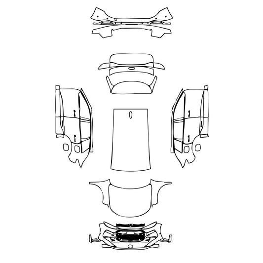 Pre-Cut PPF Audi Q6 e-tron SUV Base 2025 - PPF-Kits