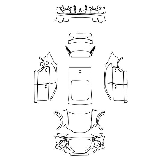 Pre-Cut PPF Audi Q8 RS Q8 2025 - PPF-Kits