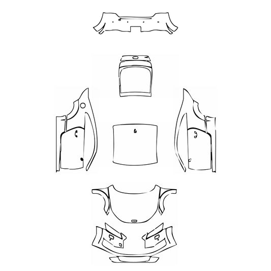 Pre-Cut PPF Audi TT TT Coupe Base 2018 - PPF-Kits