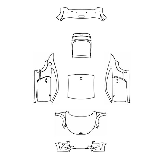 Pre-Cut PPF Audi TT TT Coupe Base 2023 - PPF-Kits