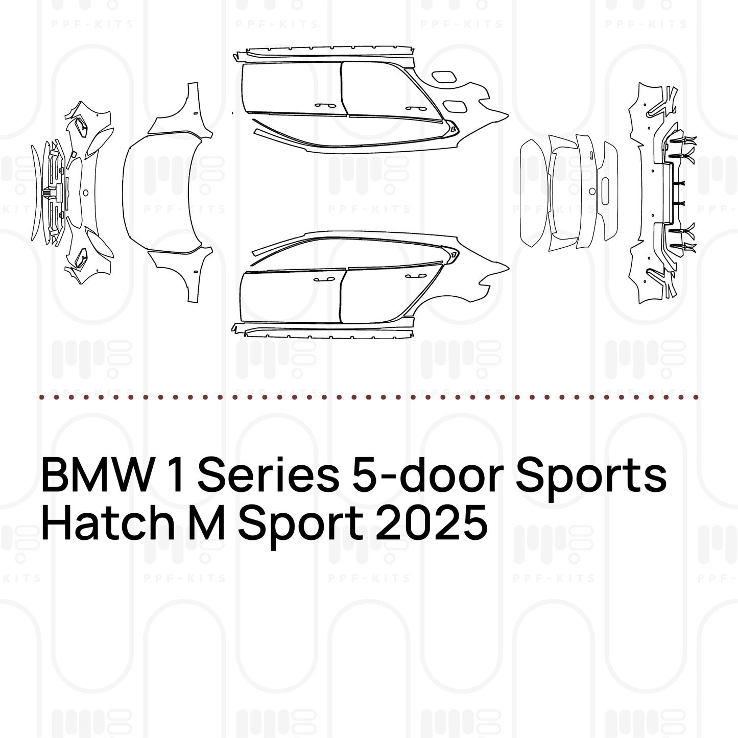 Pre-Cut PPF BMW 1 Series 5-door Sports Hatch M135i 2015