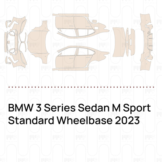 Pre-Cut PPF BMW 3 Series Sedan M Sport Standard Wheelbase 2023