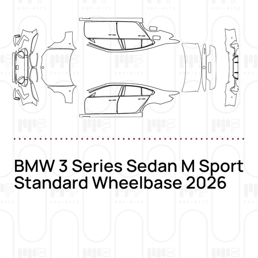 Pre-Cut PPF BMW 3 Series Sedan M Sport Standard Wheelbase 2026