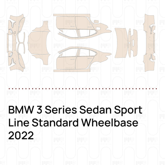 Pre-Cut PPF BMW 3 Series Sedan Sport Line Standard Wheelbase 2022