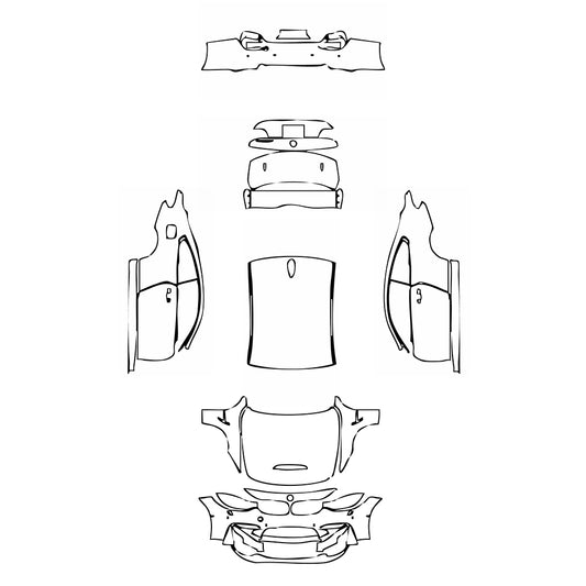 Pre-Cut PPF BMW 4 Series Coupe M4 GTS 2018 - PPF-Kits