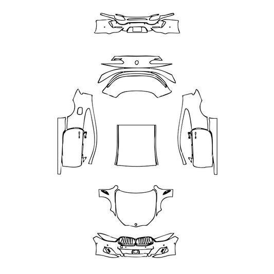 Pre-Cut PPF BMW 8 Series Coupe M850i 2020 - PPF-Kits