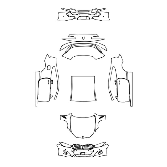 Pre-Cut PPF BMW 8 Series Coupe M Sport 2024 - PPF-Kits