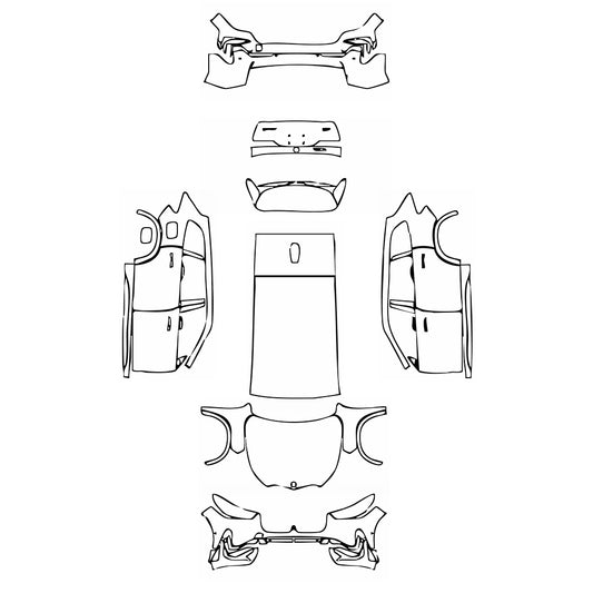Pre-Cut PPF BMW X1 Extended Wheelbase Base 2023 - PPF-Kits
