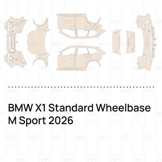 BMW X1 Standard Wheelbase M Sport 2026 – Pre-Cut PPF