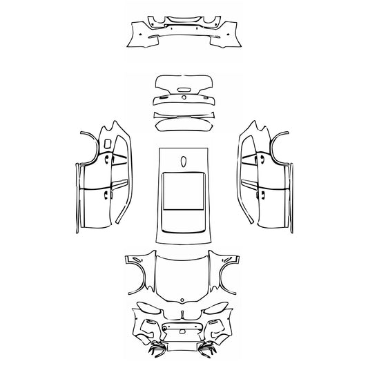 Pre-Cut PPF BMW X3 Standard Wheelbase M40i 2020 - PPF-Kits