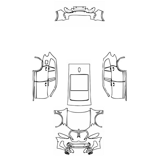 Pre-Cut PPF BMW X3 Standard Wheelbase M40i 2024 - PPF-Kits