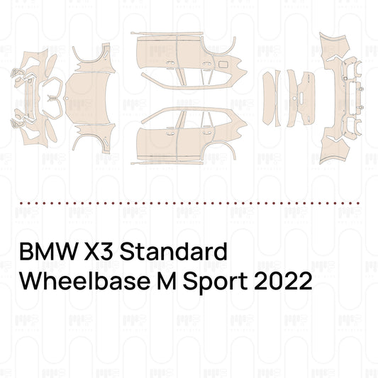 Pre-Cut PPF BMW X3 Standard Wheelbase M Sport 2022