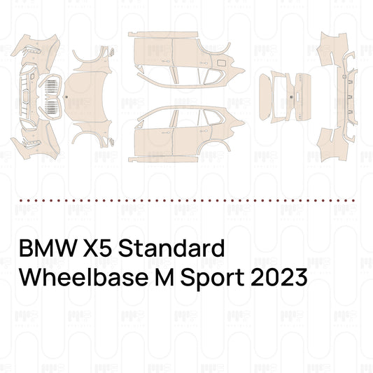 Pre-Cut PPF BMW X5 Standard Wheelbase M Sport 2023