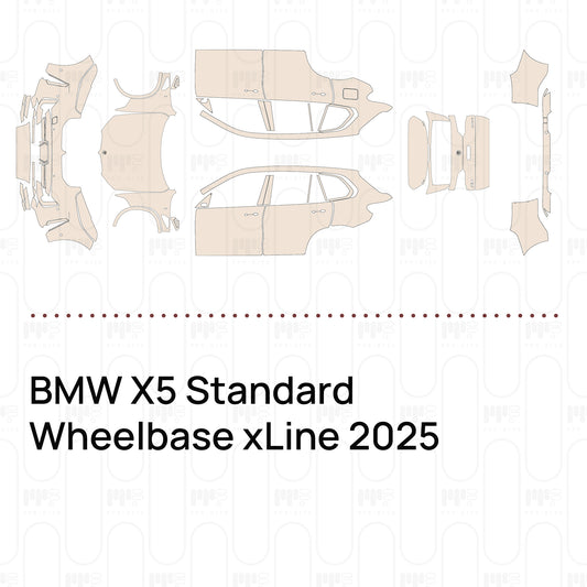 Pre-Cut PPF BMW X5 Standard Wheelbase xLine 2025