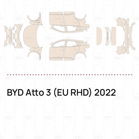 Pre-Cut PPF BYD Atto 3 (EU RHD) 2022