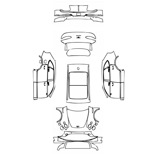 Pre-Cut PPF Bentley Bentayga Standard Wheelbase Base 2024 - PPF-Kits