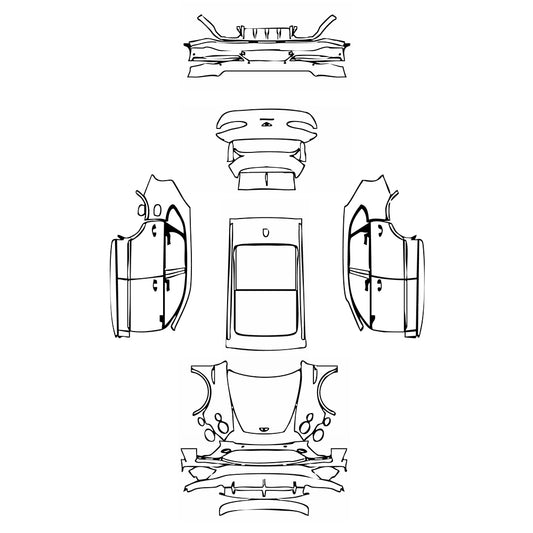 Pre-Cut PPF Bentley Bentayga Standard Wheelbase Speed 2022 - PPF-Kits