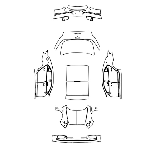 Pre-Cut PPF Bentley Flying Spur W12 2023 - PPF-Kits