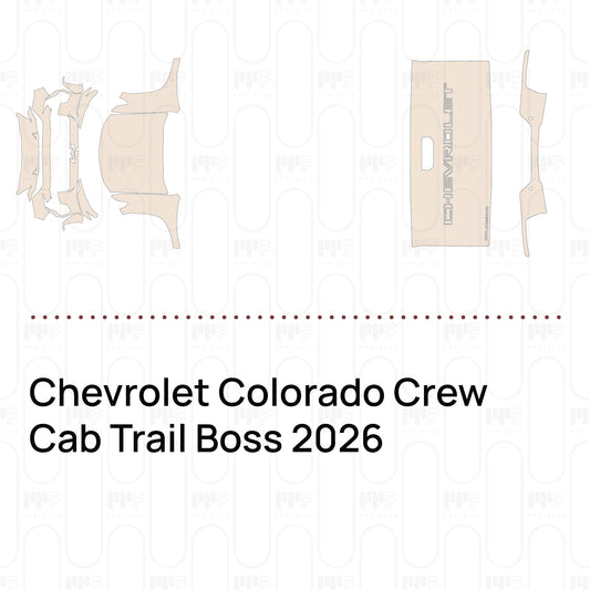Pre-Cut PPF Chevrolet Colorado Crew Cab Trail Boss 2026