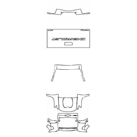 Pre-Cut PPF Chevrolet Colorado Crew Cab ZR2 2025 - PPF-Kits