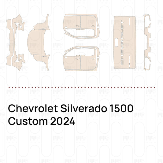 Pre-Cut PPF Chevrolet Silverado 1500 Custom 2024