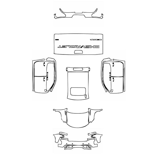 Pre-Cut PPF Chevrolet Silverado 1500 LTZ 2021 - PPF-Kits