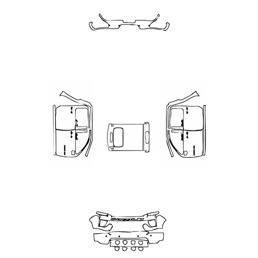 Pre-Cut PPF Chevrolet Silverado HD 2500 HD Custom 2022 - PPF-Kits