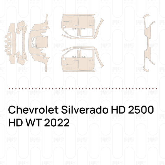 Pre-Cut PPF Chevrolet Silverado HD 2500 HD WT 2022