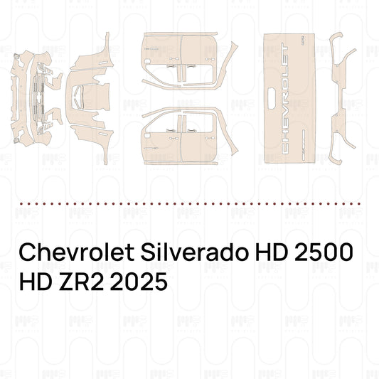Pre-Cut PPF Chevrolet Silverado HD 2500 HD ZR2 2025