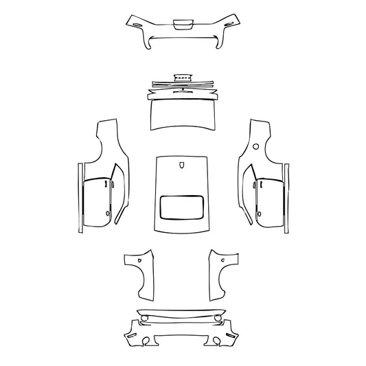 Pre-Cut PPF Dodge Challenger Standard body R T SCAT PACK 2022 - PPF-Kits