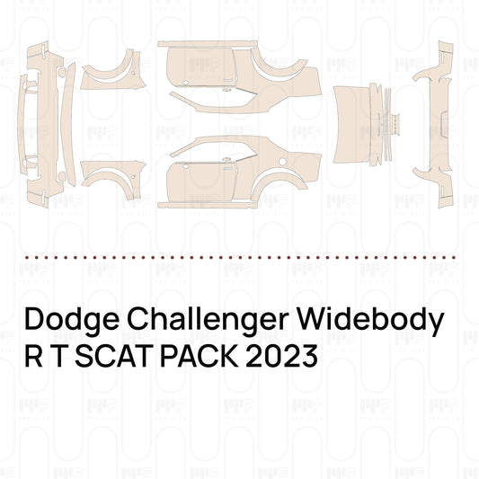 Pre-Cut PPF Dodge Challenger Widebody R T SCAT PACK 2023