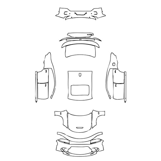 Pre-Cut PPF Dodge Charger Standard body SCAT PACK 2022 - PPF-Kits