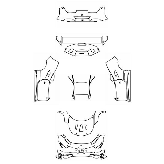 Pre-Cut PPF Ferrari 488 Challenge 2018 - PPF-Kits